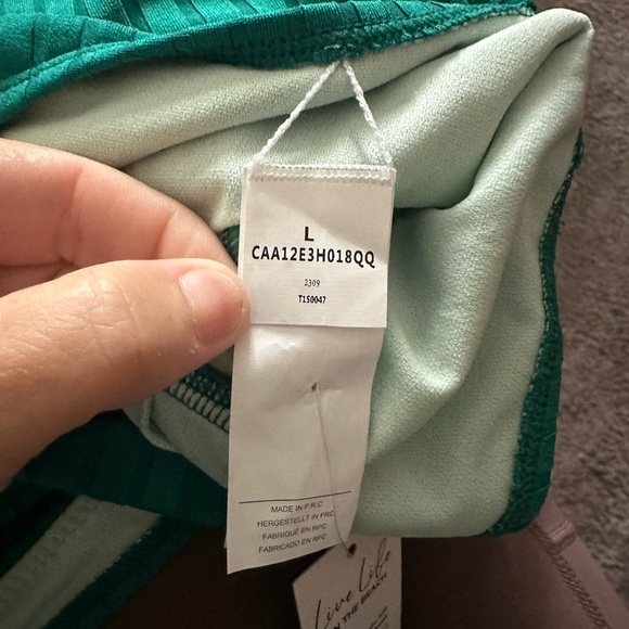 Cupshe Green Rib Cutout Crisscross One Piece Swimsuit Large - Picture 9 of 10